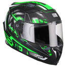 Casco Integrale per Scooter Visiera Lunga CGM Jerez 307G Verde Fluo Opaco Varie Misure