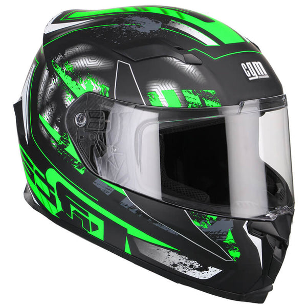Casque Intégral pour Scooter Visière Longue CGM Jerez 307G Vert Fluo Mat Différentes Tailles prezzo
