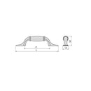 Maniglie per Mobile Interasse 76 mm Zama e Ceramica Bronzo 20 Pezzi Emuca