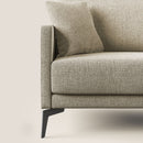 Divano 3 Posti 180x94x90 cm in Tessuto Beige