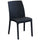 Chaise de jardin Virginia 47x59x86 h cm en osier anthracite
