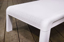Lettino da Giardino Prendisole 187,5x58x29 cm Reclinabile in 4 Posizione Keter Mallorca Effetto Juta Bianco