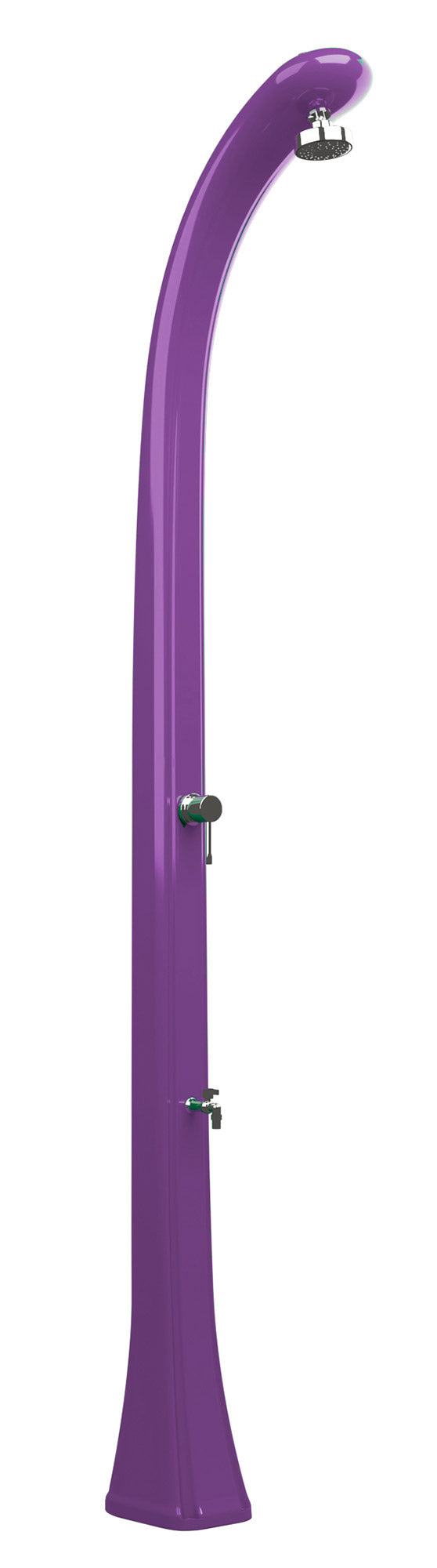 Doccia Solare da Esterno Giardino 20L Miscelatore e Lavapiedi Arkema Happy One Viola