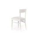 Set 2 Sedie 44x45xH82 cm in Similpelle Monaco Bianco