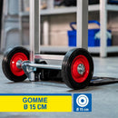 Carrello Manuale Pieghevole Portata 90kg Portapacchi per Trasporto in Alluminio Grigio      