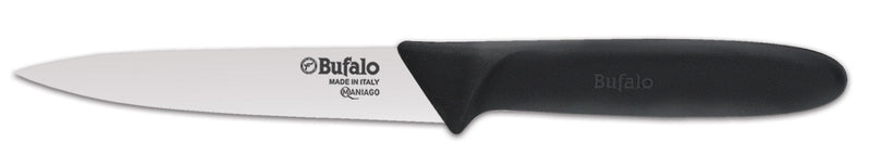 Set Coltelli 8 Pezzi Multiuso con Fodero Bufalo Kit Pro Manico Nero