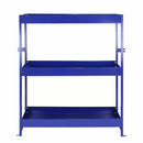 Set 2 Scaffali per Van Furgone 116,5x115x34,8 cm in Acciaio Senza Bulloni Blu