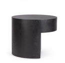 Tavolino Ø 50x40 cm Stanwood in Legno Nero