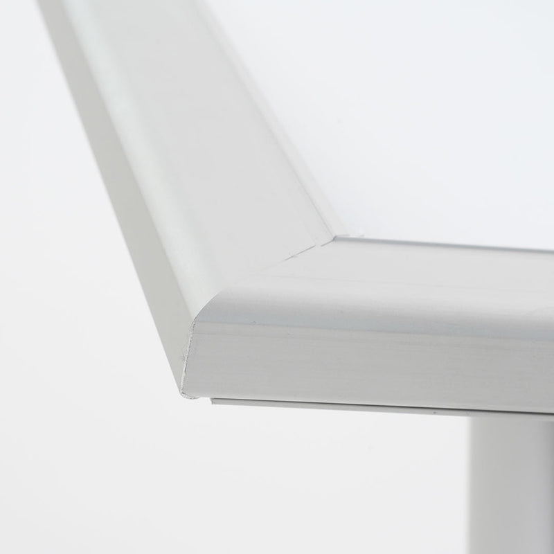 Espositore a Leggio con Piantana 29x47,7x2,3 cm in Alluminio Porta Menù Silver