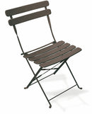 Set Tavolino e 2 Sedie Pieghevoli da Giardino in Metallo Soriani Bistrot Nero