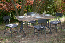 Tavolo da Pranzo Manhattan 160x91,5x76 cm in Ferro e MDF