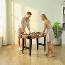Mini Calcio Balilla 92x75x71 cm con 22 Giocatori 2 Palline 8 Aste e Segnapunti in MDF Marrone      