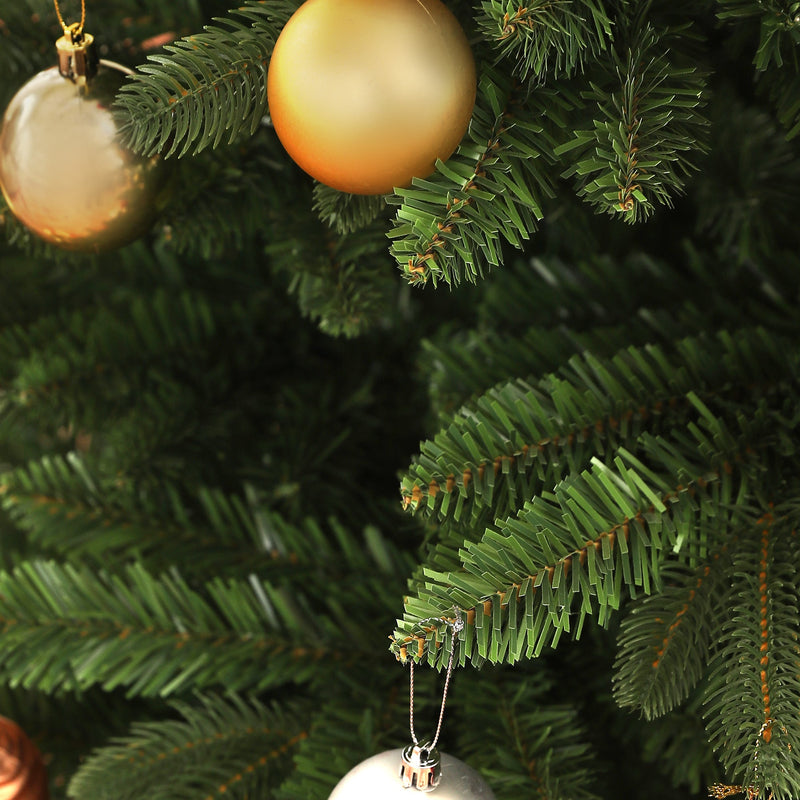 Albero di Natale Artificiale 180 cm 1050 Rami Apertura a Cerniera Verde 