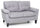 Canapé 2 places 145x78x95 cm en tissu gris