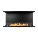 Camino a Bioetanolo da Incasso ad angolo 90x24,5x45 cm Trevi 90 Nero 