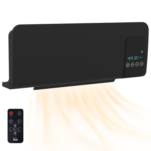 Aérotherme mural oscillant 54,5x12x21,5 cm en ABS noir prezzo