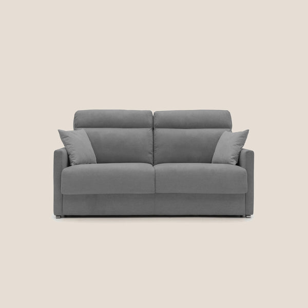 Canapé lit 2 places 156x102x97 cm en tissu gris prezzo
