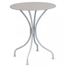 Tavolo Bristol Ø60x71h cm in Acciaio Tortora