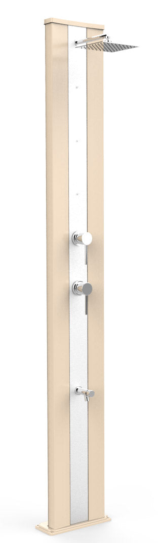 prezzo Doccia da Giardino Miscelatore Nebulizzatore e Lavapiedi Arkema Dada S Fascia Inox Sabbia