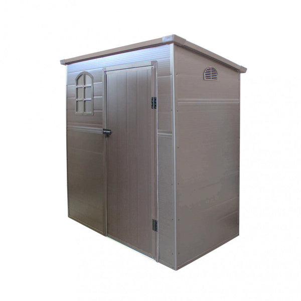 Maison Garden Box House 191x111x194 h cm en plastique marron prezzo