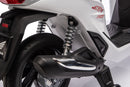 Scooter Elettrico per Bambini Licenza Ufficiale Honda SH125 12V con Ruote EVA e Sedile Pelle Bianco