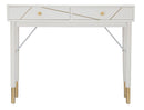 Console Luxy 100x40x79 cm in Legno e MDF e in Ferro Bianco e Oro