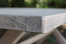 Tavolo Malesia 200x100x74 h cm in Alluminio Grigio