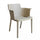 Fauteuil Cathy 60x58x76,5 cm en polypropylène taupe