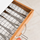 Carrello da Cucina 1 Cassetto 4 Cestelli 47x37x83 cm in Legno Marrone