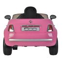 Macchina Elettrica per Bambini 12V con Licenza Fiat 500 Rosa
