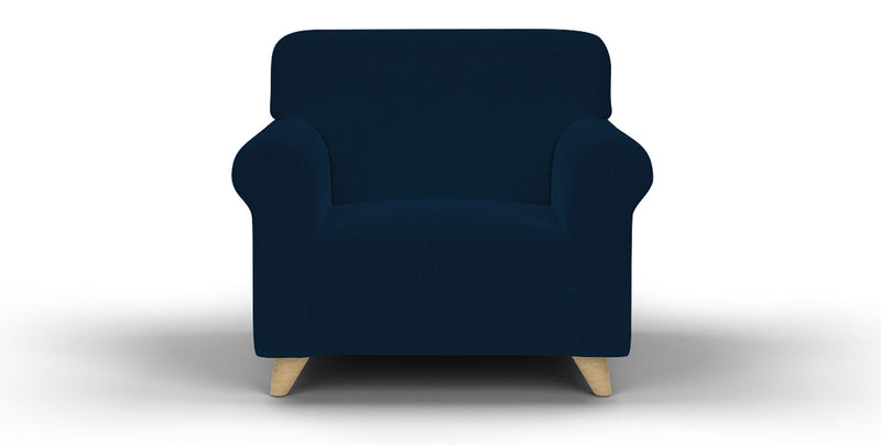 Copridivano 1, 2 E 3 Posti Elasticizzato in Tessuto Blu Scuro