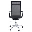 Poltrona da Ufficio Kristy 60x60x115/125 h cm in Poliuretano Nero