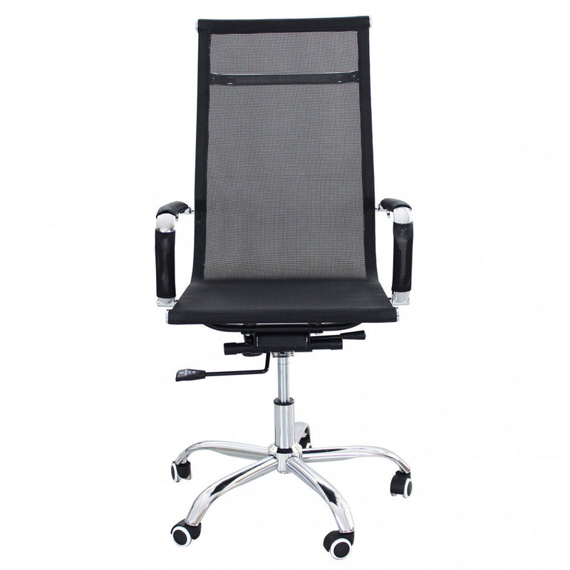 Poltrona da Ufficio Kristy 60x60x115/125 h cm in Poliuretano Nero