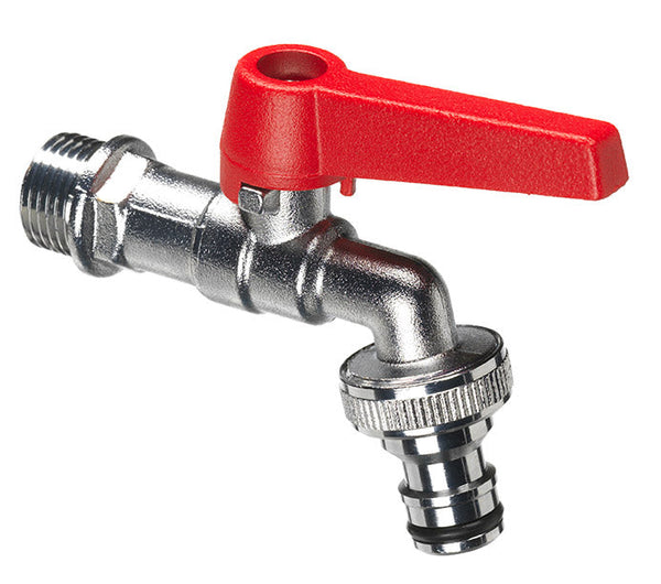 Robinet à bille pour fontaine de jardin avec levier coloré Belfer RUB/028 rouge prezzo