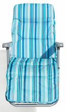 Sedia Sdraio Reclinabile Pieghevole Soriani Madrid Azzurra