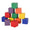 Lot de 12 Cubes Souples pour Enfants 20x20x20 cm Multicolore