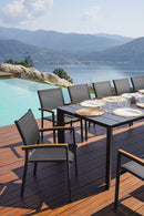 Tavolo Allungabile da Giardino 200/300x100x75 cm Nettuno in Alluminio Antracite