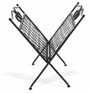 Portariviste Pieghevole in Ferro Battuto 34x34x33 cm Soriani Nero