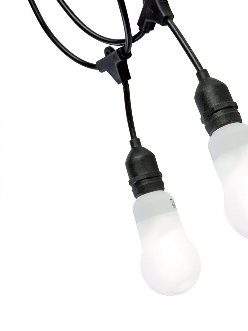 Cavo per Esterno con 5 Portalampade E27 5m in Termoplastico Sovil Bianco