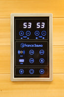 Sauna Finlandese ad Infrarossi 2/3 Posti 120x120 cm H190 in Legno di Abete Apollon 2C