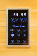 Sauna Finlandese ad Infrarossi 3 Posti 153x128 cm H190 in Legno di Abete Apollon 3