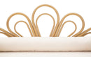 Panca Panama Con Cuscini 130x60x90cm cm in Ferro e Poliestere