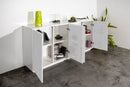 Credenza 4 Ante 180,1x41,4x86 cm Bloom Bianco Lucido