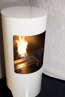 Camino a Bioetanolo da Pavimento Ø45x95 cm Karlsen Cortina Nero