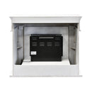 Camino Elettrico da Pavimento Effetto Fiamma 1500W Dalya Bianco