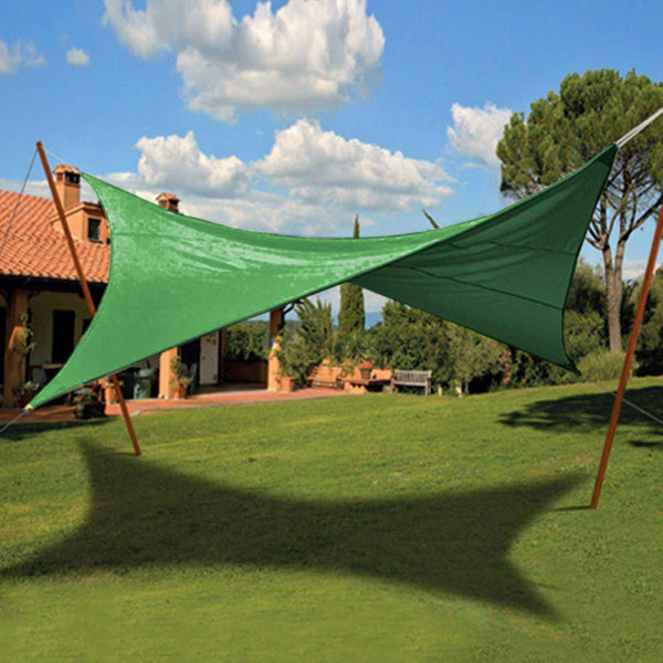 sconto Voile d'ombrage carrée 3,6x3,6m en polyéthylène vert