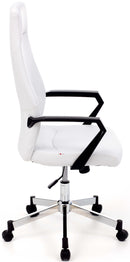 Poltrona da Ufficio Direzionale in Similpelle Sake Bianca