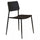 Chaise de jardin empilable Vega 42x53x80 h cm en acier gris foncé