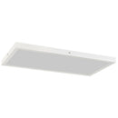 Set 2 Plafoniere LED Sottili e Minimal 60x30x3,7 cm con Colore Regolabile in Acciaio e Plastica Bianco      