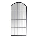 Specchio in metallo nero cm 64x2xh139